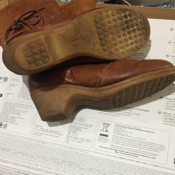 VINTAGE HUSKY WINTER LEATHER BOOTS SIZE 10 - Picture 6 of 15